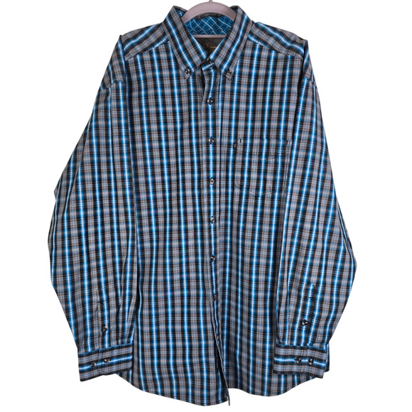 PANHANDLE Tuf Cooper Performance Men's Button Down Western Shirt  XL - Picture 1 of 5